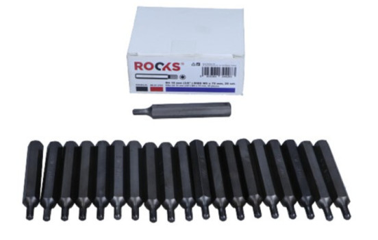 Rooks Bit 10 mm (3/8") Ribe M5 x 75 mm, 20 pièces