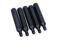 Rooks Bit 10 mm (3/8") Ribe M6 x 75 mm, 5 pièces