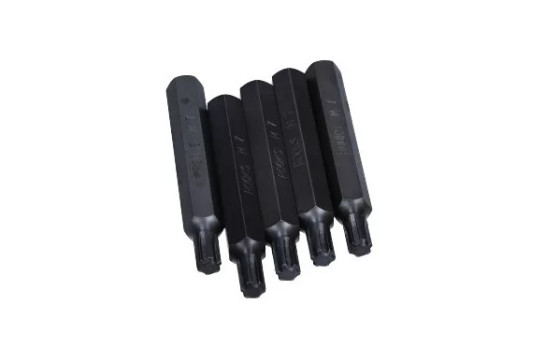 Rooks Bit 10 mm (3/8") Ribe M7 x 75 mm, 5 pièces