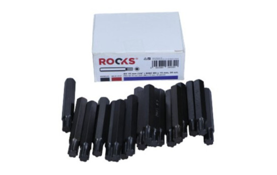 Rooks Bit 10 mm (3/8") Ribe M9 x 75 mm, 20 pièces