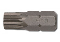 Embout 10mm, 30mmL à dents multiples M8