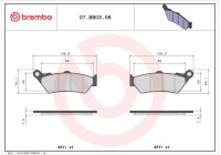 Juego de pastillas de freno, freno de disco