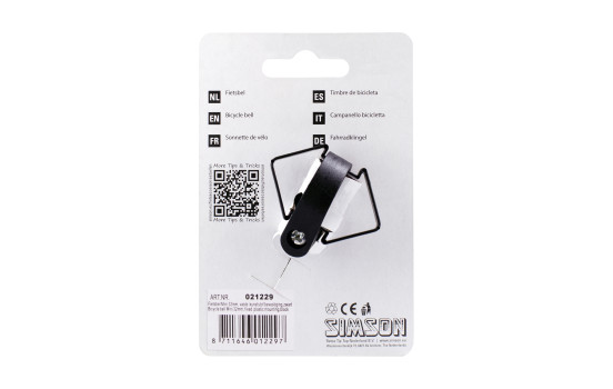 Timbre de bicicleta Simson Mini 32 mm, Imagen 4