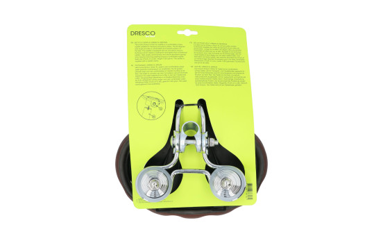 Sillín de bicicleta Dresco Urban XL marrón, Imagen 3