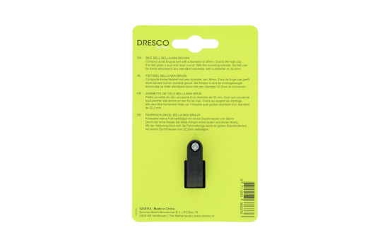 Timbre de bicicleta Dresco Bella Mini Marrón, Imagen 2