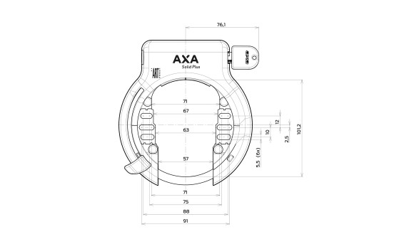Candado de anillo Axa Solid Plus Art 2 negro, Imagen 11