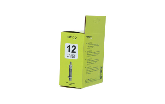 Cámara de aire Dresco 12 x 1 1/2 x 2 1/4 (47/62-203) Dunlop 40 mm