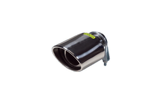 Avgas trim rostfritt stål - oval 117x85mm - längd 178 mm - 45-64mm anslutning, bild 2