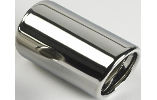 Avgas trim rostfritt stål - runt 80mm - 120mm längd - 45-60mm anslutning