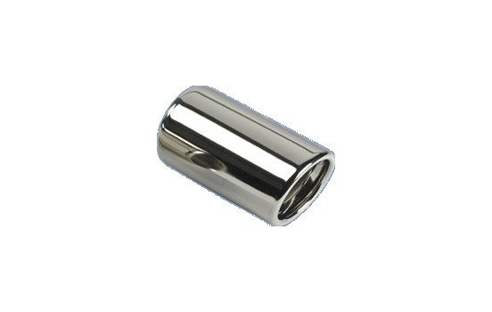 Avgas trim rostfritt stål - runt 80mm - 120mm längd - 45-60mm anslutning, bild 2