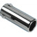 Avgasförlängare Stål / Chrome - runt 70 mm - 170 mm längd - 35-57mm anslutning, miniatyr 2