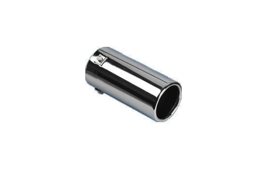 Avgasförlängare Stål / Chrome - runt 80mm - 170mm längd - 40-77mm anslutning