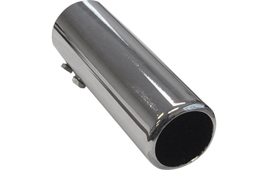 Avgaslister Stål/Krom - rund 50mm - längd 150mm - 44-47mm anslutning
