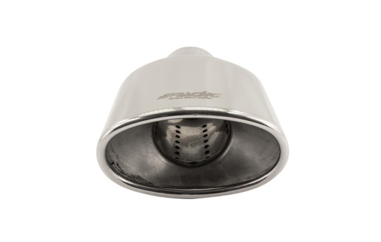 Simoni Racing Avgasremsa Oval rostfritt stål - 135x85xL185mm - Montering -> 60mm, bild 3
