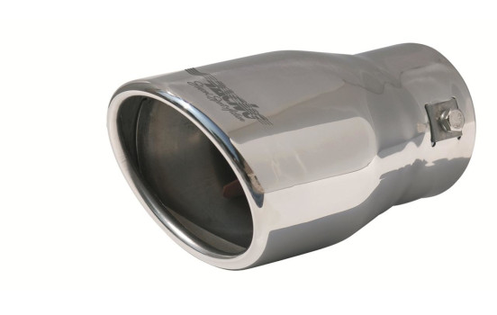 Simoni Racing Avgasspets Oval/Sned Rostfritt Stål - 95x82 - Längd 147mm - Montering 43mm-67mm