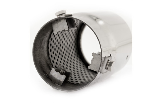 Simoni Racing Avgasspets Rund/Sned Rostfritt Stål - Diameter 76mm - Längd 128mm - Montering 68mm, bild 7