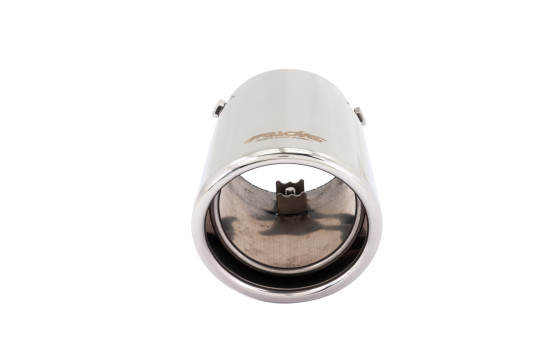 Simoni Racing Exhaust trim Oval / Oblique stål - 88x82 - Längd 125mm - 74mm Montering, bild 3
