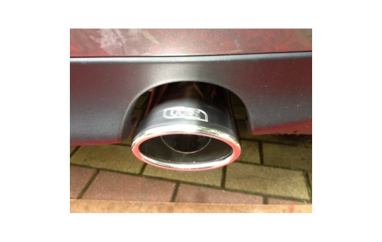 Ulter Sport Avgasspets - Oval 95x65mm vinklad - Längd 120mm - Montering 40-55mm - Rostfritt stål, bild 2