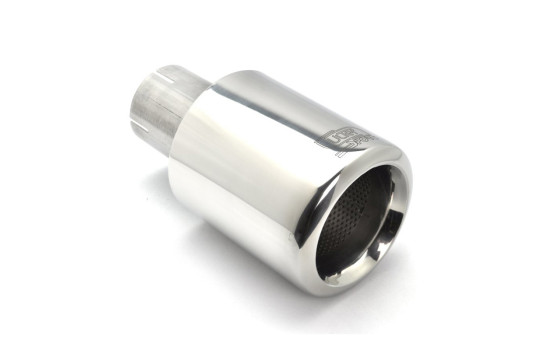 Ulter Sport Avgasspets - Rund 100 mm stor fälg - Längd 180 mm - Montering ->50 mm - Rostfritt stål
