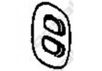 Gummilist, avgassystem