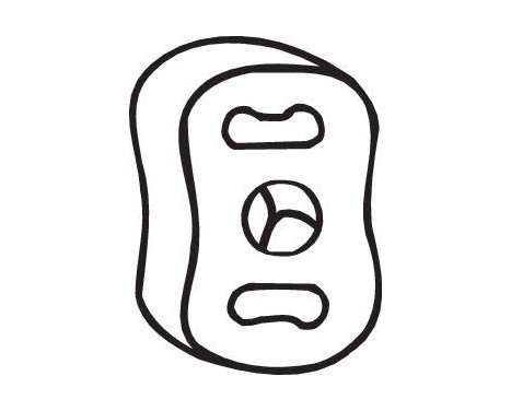 Gummilist, avgassystem, bild 2