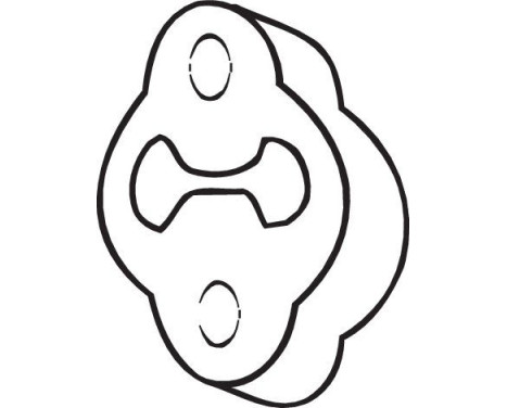Gummilist, avgassystem, bild 2