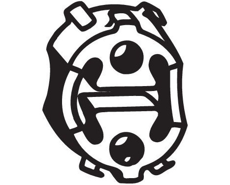 Gummilist, avgassystem, bild 2