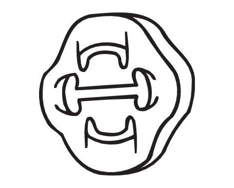 Gummilist, avgassystem, bild 2