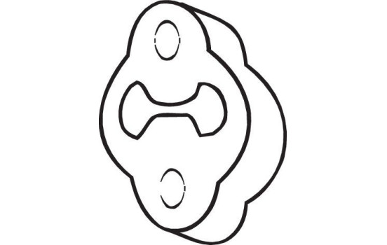 Gummilist, avgassystem, bild 2