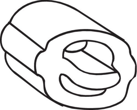 Gummilist, avgassystem, bild 2