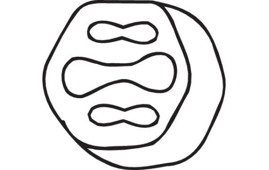Gummilist, avgassystem, bild 2
