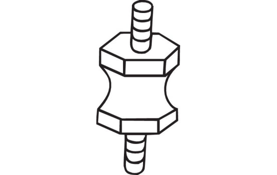 Gummilist, avgassystem, bild 2