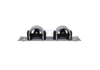 Gummilist, avgassystem