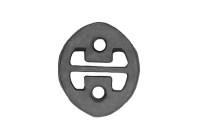 Gummilist, avgassystem