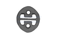 Gummilist, avgassystem