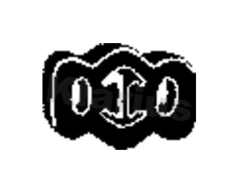 Hållare, avgassystem, bild 2