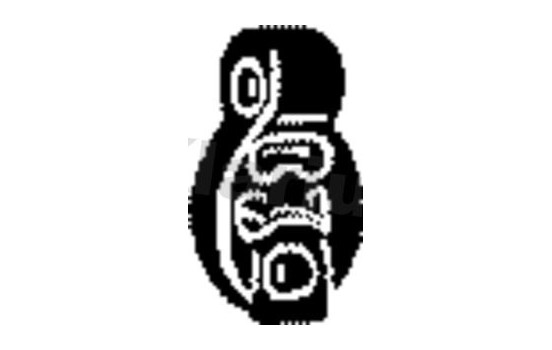 Hållare, avgassystem, bild 2