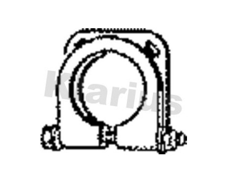 Hållare, avgassystem