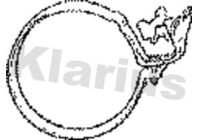 Hållare, avgassystem