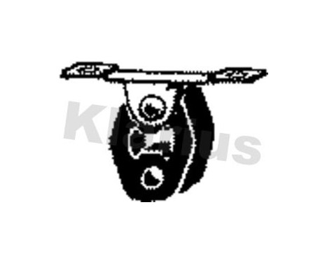 Hållare, avgassystem, bild 2