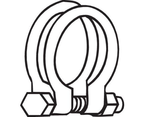 Klämma, avgassystem, bild 3