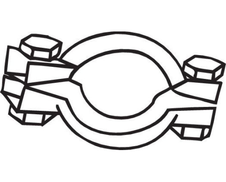 Klämma, avgassystem, bild 3