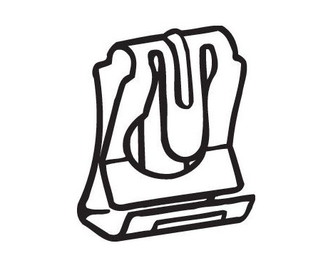 Klämma, avgassystem, bild 2