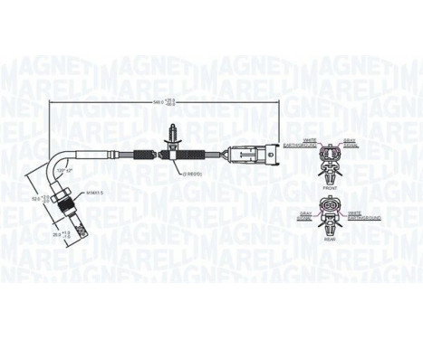 Sensor, avgastemperatur, bild 2