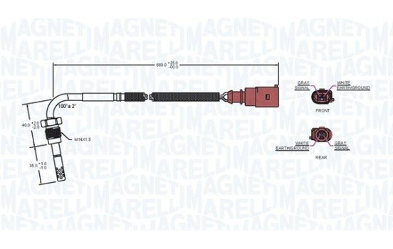 Sensor, avgastemperatur, bild 2