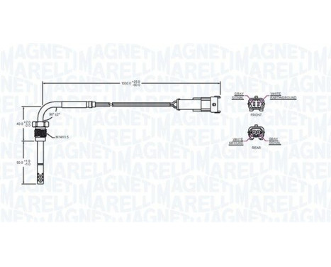 Sensor, avgastemperatur, bild 2