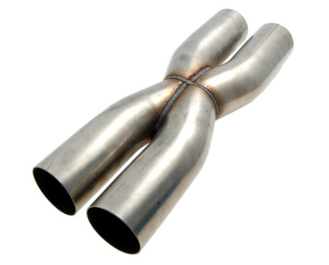 X-rör 375 mm rostfritt stål
