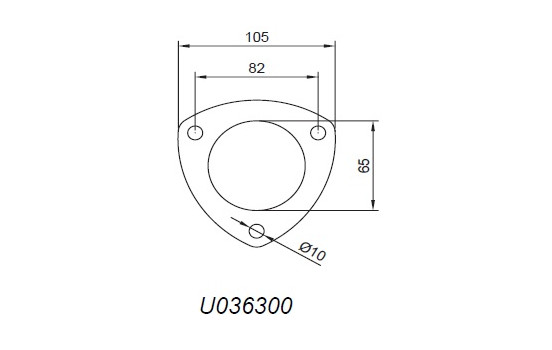 3-håls fläns inkl. Packning, bild 2