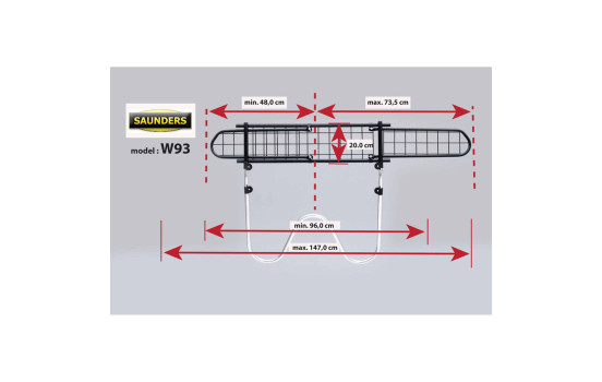 Saunders Dog Guard Universal W-Wire 17-25cm, bild 3