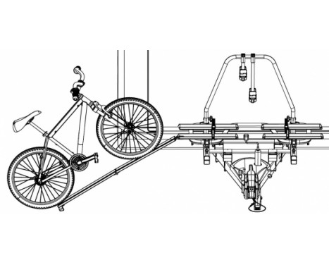 Uppfart för cykelhållare Husvagn Dragstångshållare (BC260), bild 2